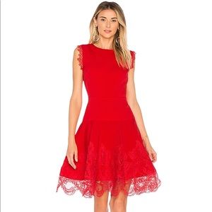 Bronx & Bronco Antonia Red Lace Dress Perfect Valentines Dress Size Small